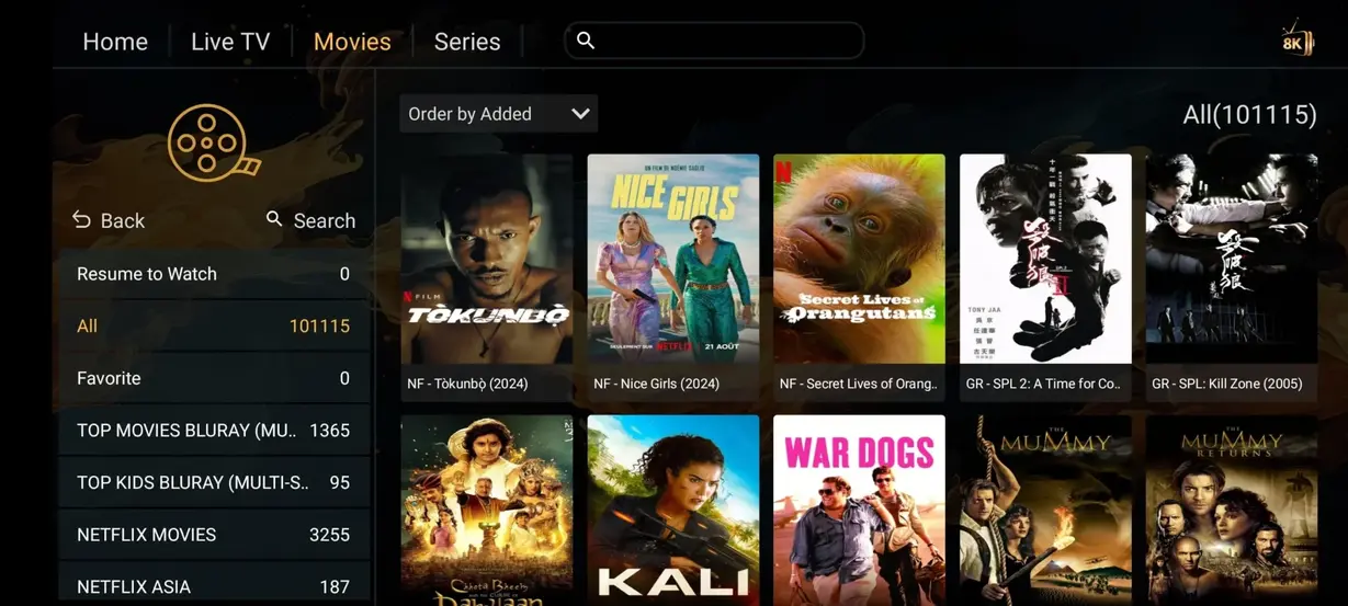 Anubis IPTV streaming interface preview number 5